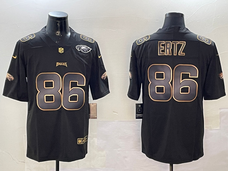 Men Philadelphia Eagles #86 Ertz black 2025 Nike NFL jersey style 012